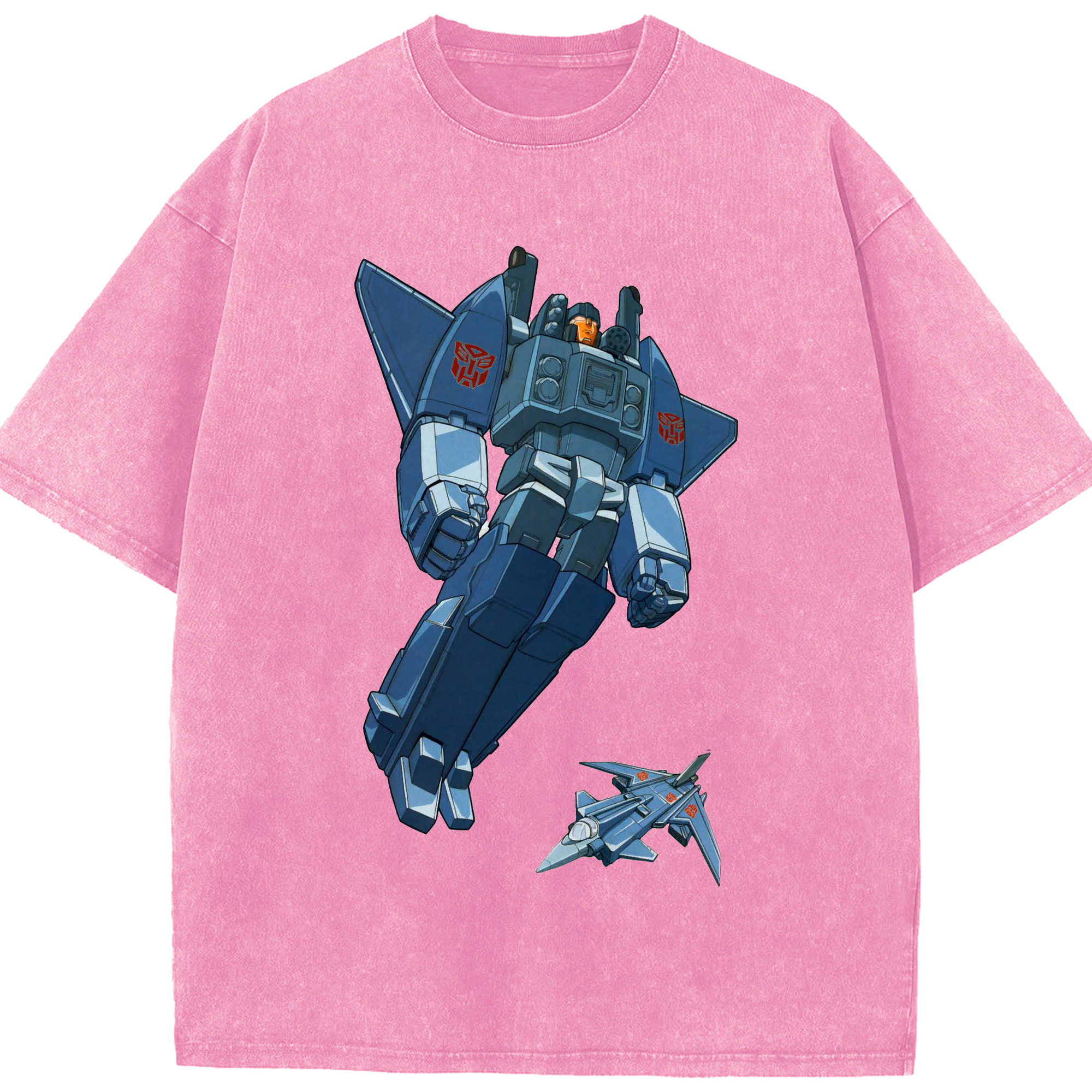 （画像用）  綿100% ヴィンテージ風 半袖Tシャツ（フロントプリント）